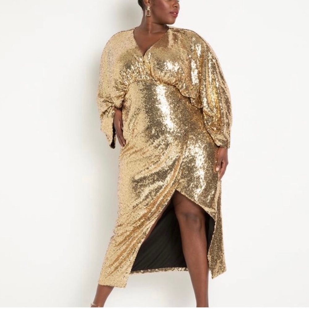 Gorgeous Gold Sequins Gown